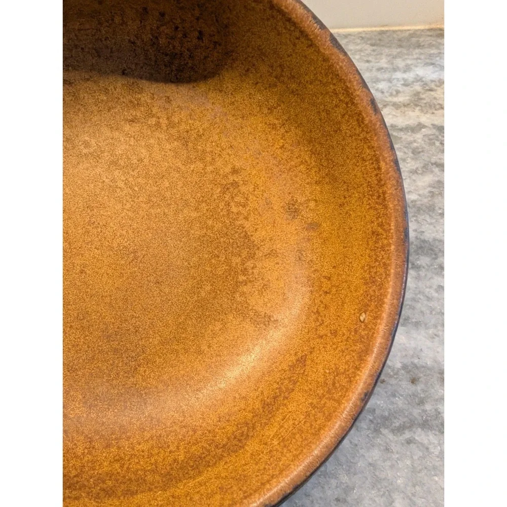 Vintage McCoy Pottery Canyon 1413 USA Mesa Bowl